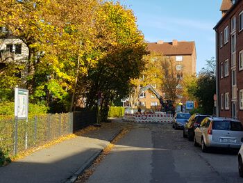 Wellingdorfer Straße; Blick von der Wahlestraße