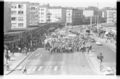 Demonstration gegen neues Hochschulgesetz, 1969. Links die „Klagemauer“