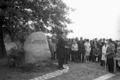 Enthüllung eines Gedenksteins auf dem Gelände des AEL Nordmark, Juni 1971
