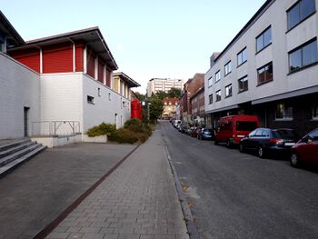 Eichenbergskamp, Blickrichtung Heikendorfer Weg