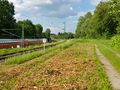 Feldweg entlang der Bahnlinie nach Hamburg