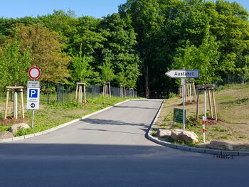 Gildeweg mit dem Tor der Großen Grünen Schützengilde (hinten)