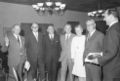Verabschiedung ausscheidender Stadträte durch Oberbürgermeister Bantzer am 2. Juni 1970; ganz links Hugo Renner