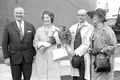 Adolf und Marie Luise Westphal (außen) mit Maurice F. Granville, Vizepräsident der Texaco Petrochemie, und seiner Frau als Taufpatin 1964 beim Stapellauf der TEXACO VENEZUELA