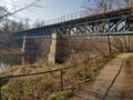 Eisenbahnbrücke über die Schwentine zwischen Wellingdorf und Oppendorf