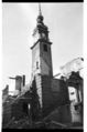 Die zerstörte Kirche 1957 vor dem Wiederaufbau