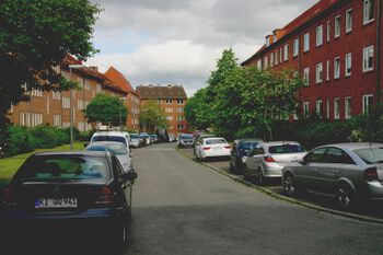 Blick von der Eutiner Straße zur Bielenbergstraße