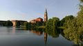 Blick vom Kleinen Kiel auf das Rathaus, Opernhaus und das Ahlmannhaus