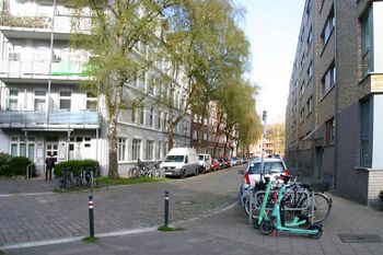 Blick von der Gneisenaustraße