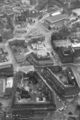 Die Ostseehalle, bereits mit Fördehalle, aber noch mit umliegenden Häusern, im Juli 1967