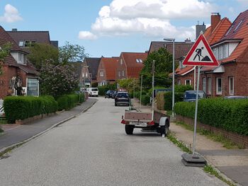 Blick in die Mettlachstraße von der Ottweilerstraße in Richtung Arfrade