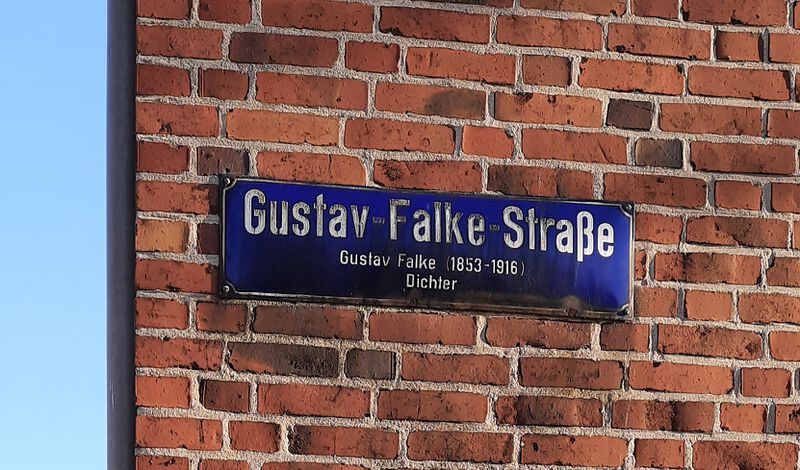 Datei:Straßenschild Gustav-Falke-Straße.jpg