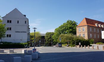 Blick von der Schloßstraße zur Dänischen Straße